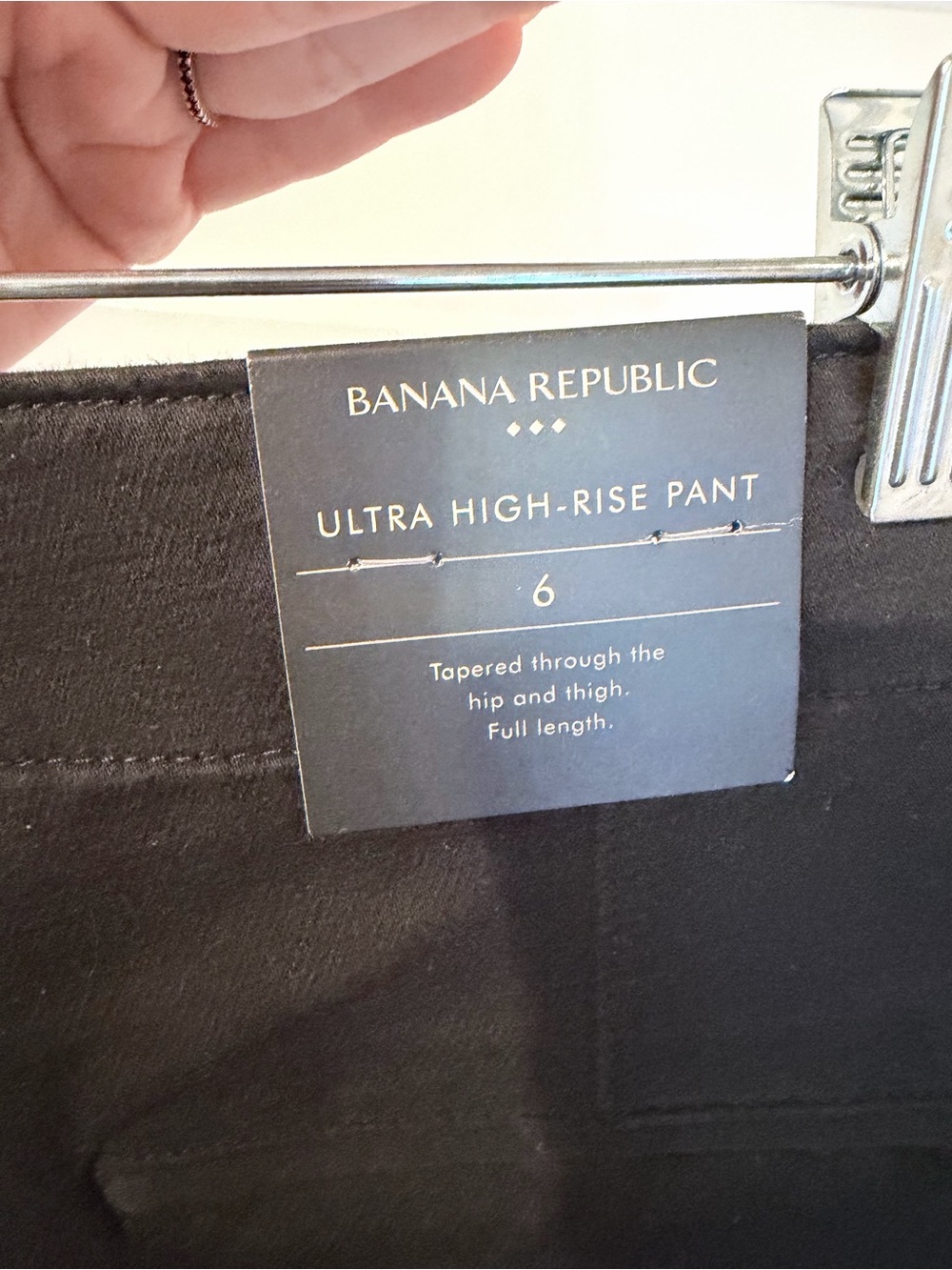Banana Republic Black Ultra High-Rise Tapered Pants size 6 - Picture 7 of 7